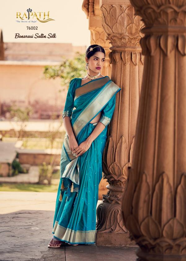 Rajpath Rubab Satin Silk Styles Designer Saree Collection